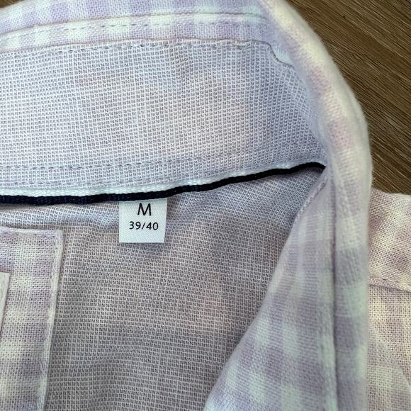 BRAX Men's Cotton Linen Slubyarn Modern Fit Button Up Shirt Size M - Picture 6 of 8